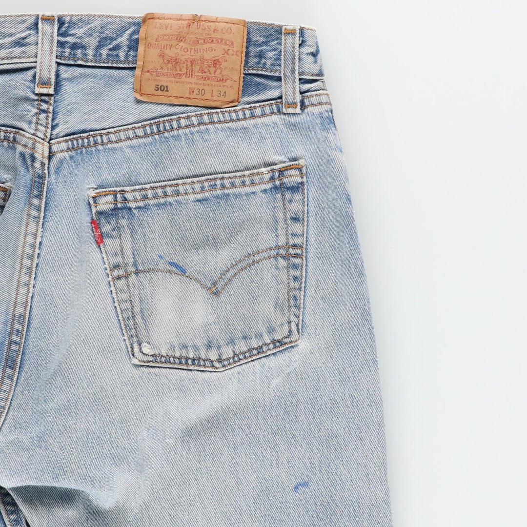 00'S Levi's 6501-0193 Straight Denim Pants Made in USA Women's L (w30) /eaa412466