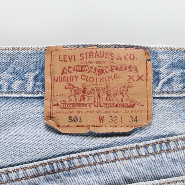 90'S Levi's 501-0115 Straight Denim Pants Made in USA Men's W30 Vintage /eaa412467