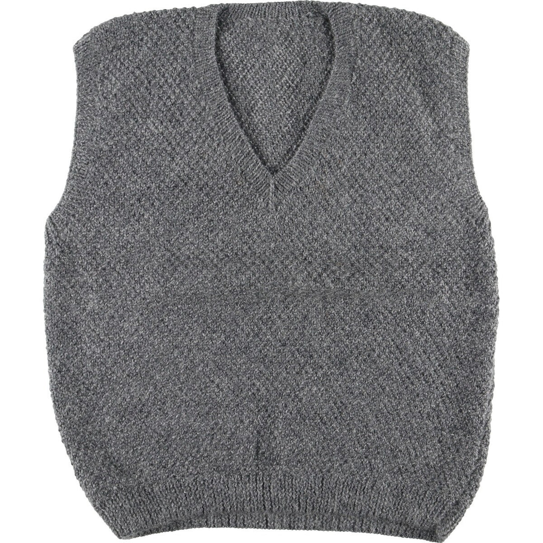 V-neck wool knit vest, men's XL /eaa412593