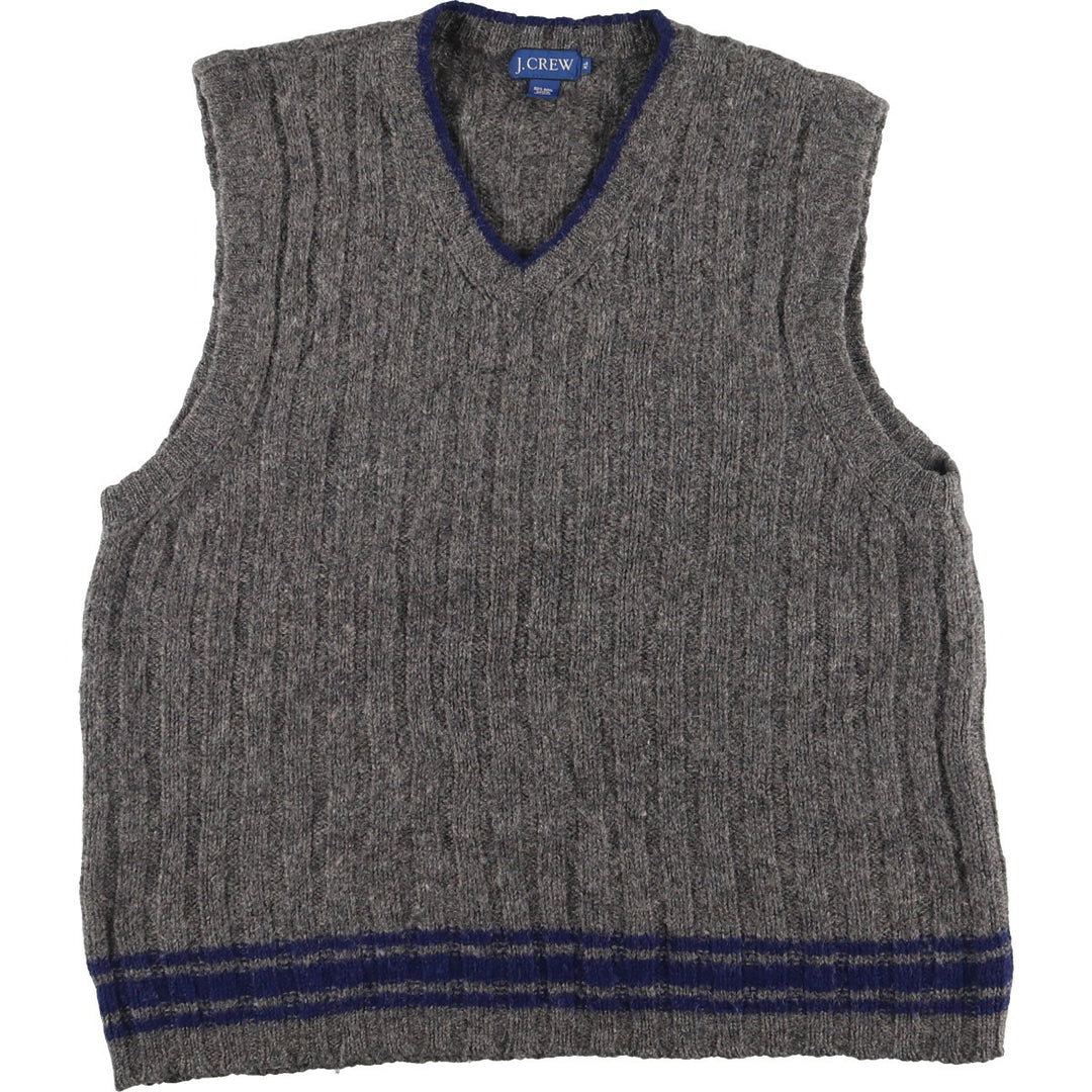 J.Crew V-neck wool knit vest, men's XL /eaa412596