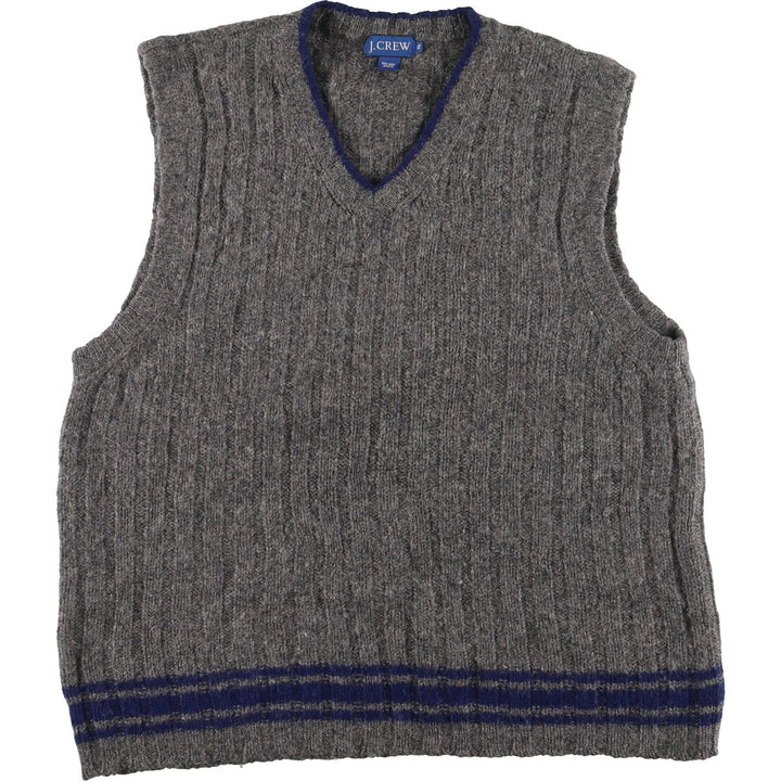 J.Crew V-neck wool knit vest, men's XL /eaa412596