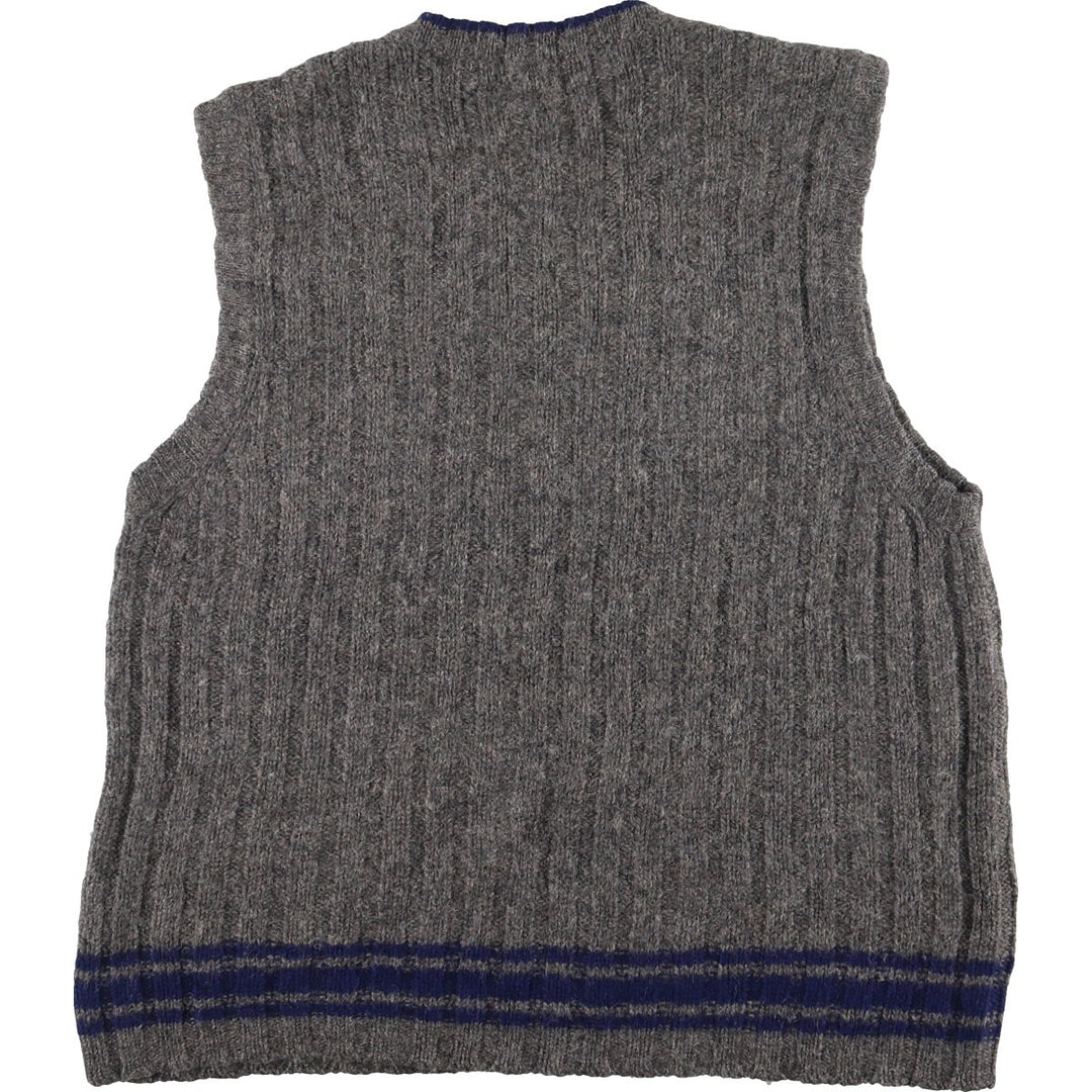 J.Crew V-neck wool knit vest, men's XL /eaa412596