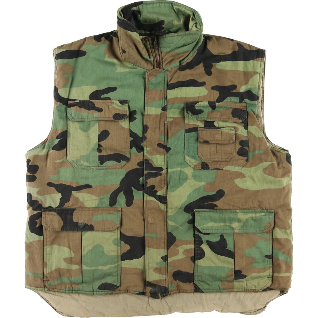 Camouflage pattern padded vest for men XXL /eaa412683