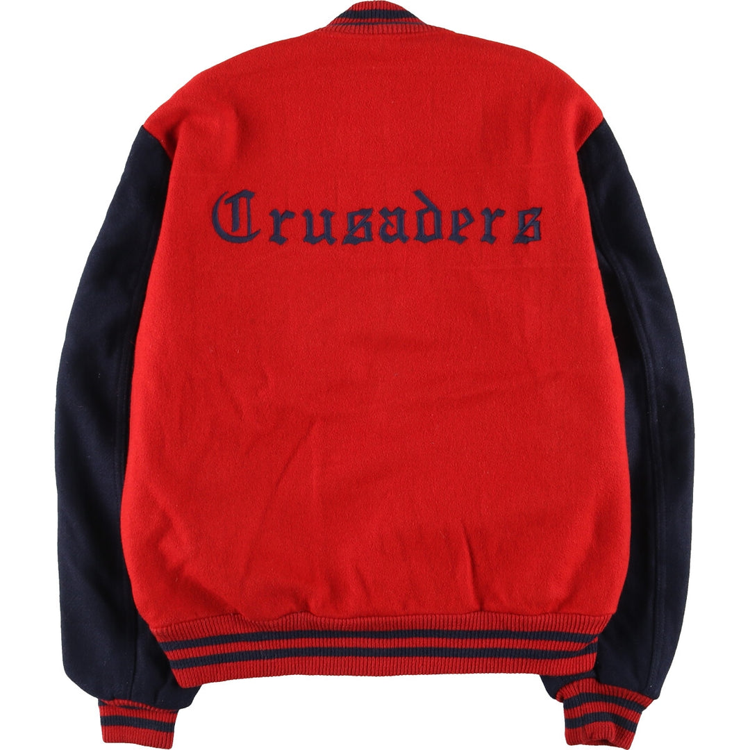 80'S HOWE back embroidery wool varsity jacket award jacket varsity jacket made in USA men's L vintage /eaa412707