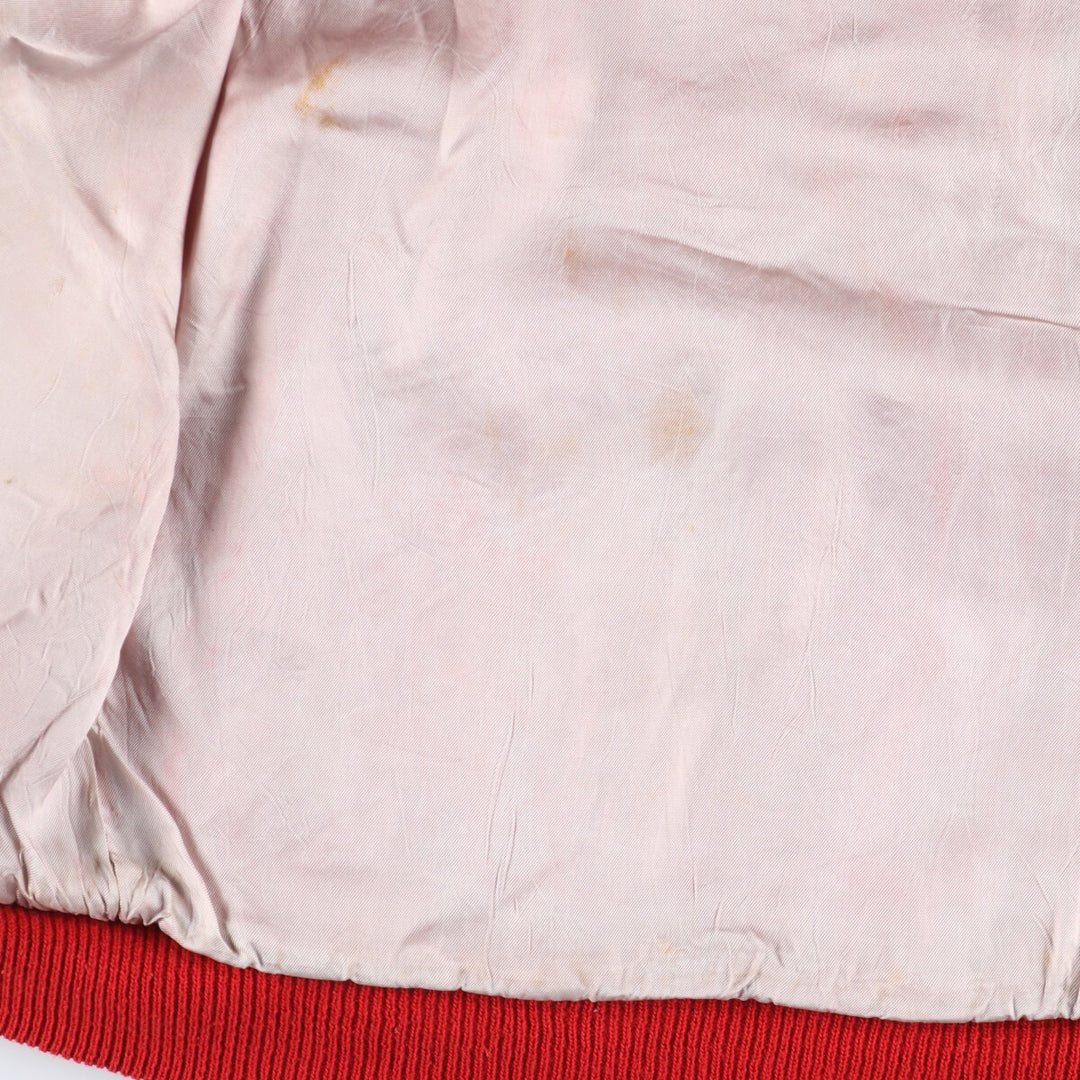 80'S HOWE back embroidery wool varsity jacket award jacket varsity jacket made in USA men's L vintage /eaa412707