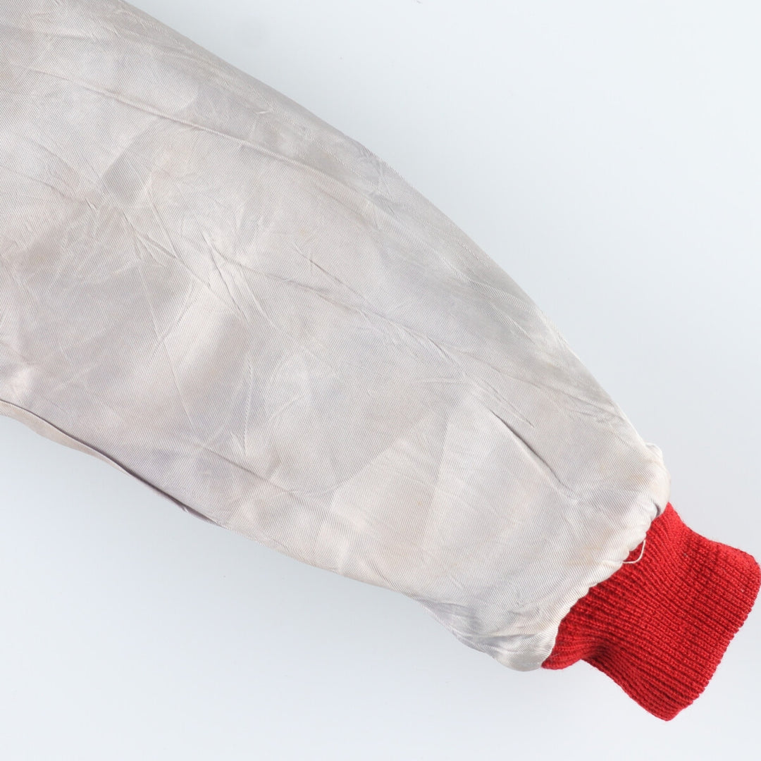 80'S HOWE back embroidery wool varsity jacket award jacket varsity jacket made in USA men's L vintage /eaa412707