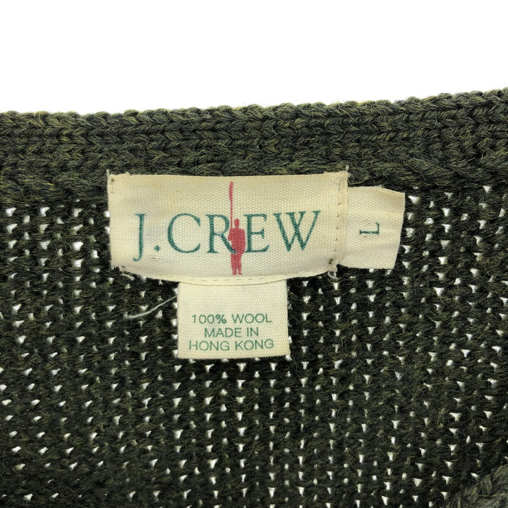 90'S J.Crew V-neck wool knit sweater, men's L, vintage / eaa412732