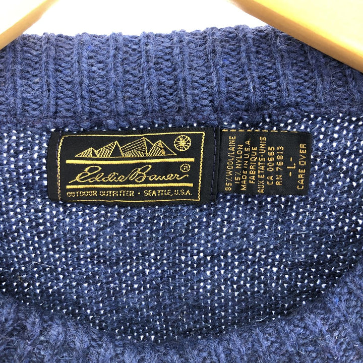 90'S Eddie Bauer wool knit sweater made in USA, men's L, vintage /eaa412736