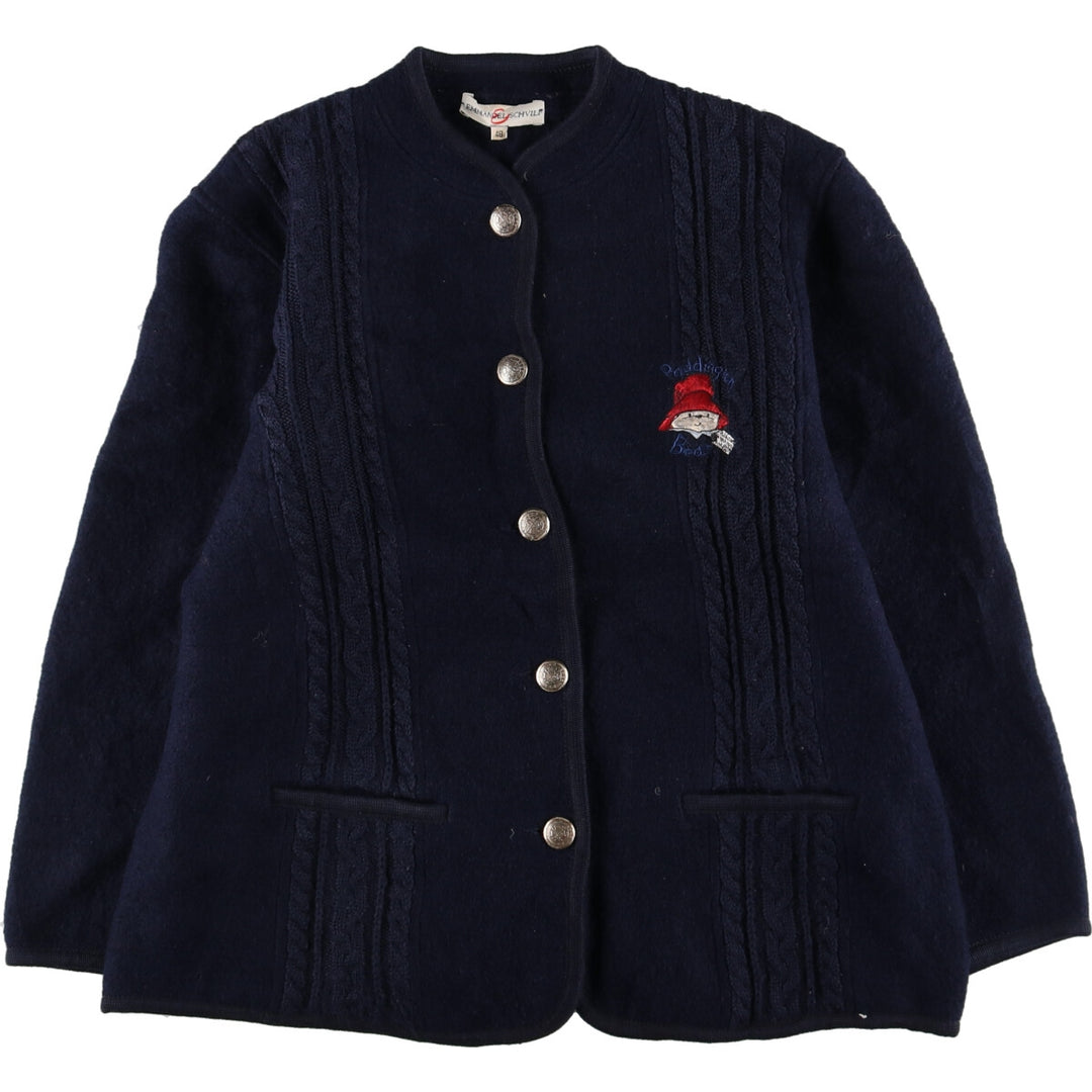 EMMANDEL SCHVILI PADDINGTONG BEAR Paddington Bear knitted wool jacket women's XL /eaa412788