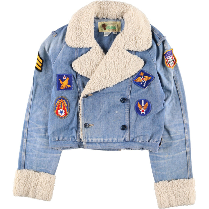 WILDOATS Denim jacket with patch, women's size M, vintage / eaa412789