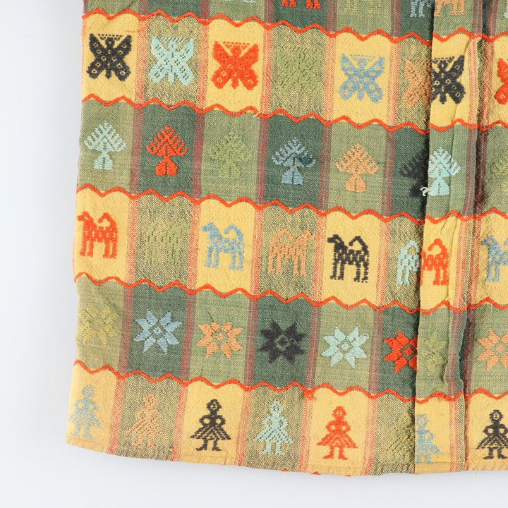 All-over print long sleeve shirt, men's M, vintage / eaa412895