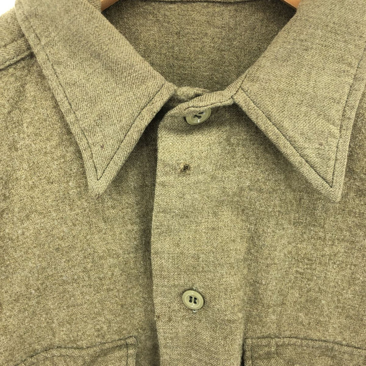 50'S US military authentic military shirt, long sleeve wool shirt, women's M, vintage /eaa412982