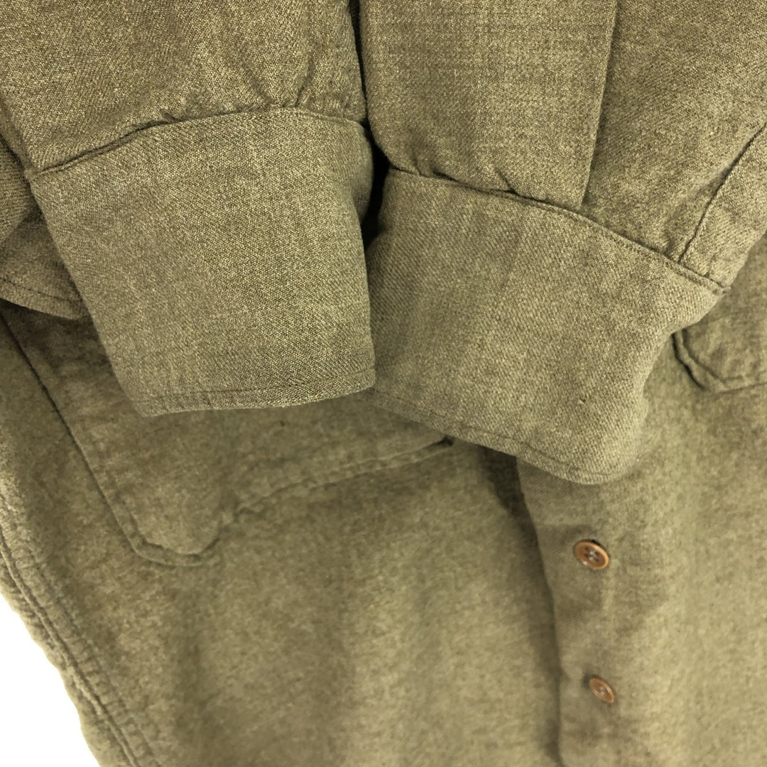 50'S US military authentic military shirt, long sleeve wool shirt, women's M, vintage /eaa412982