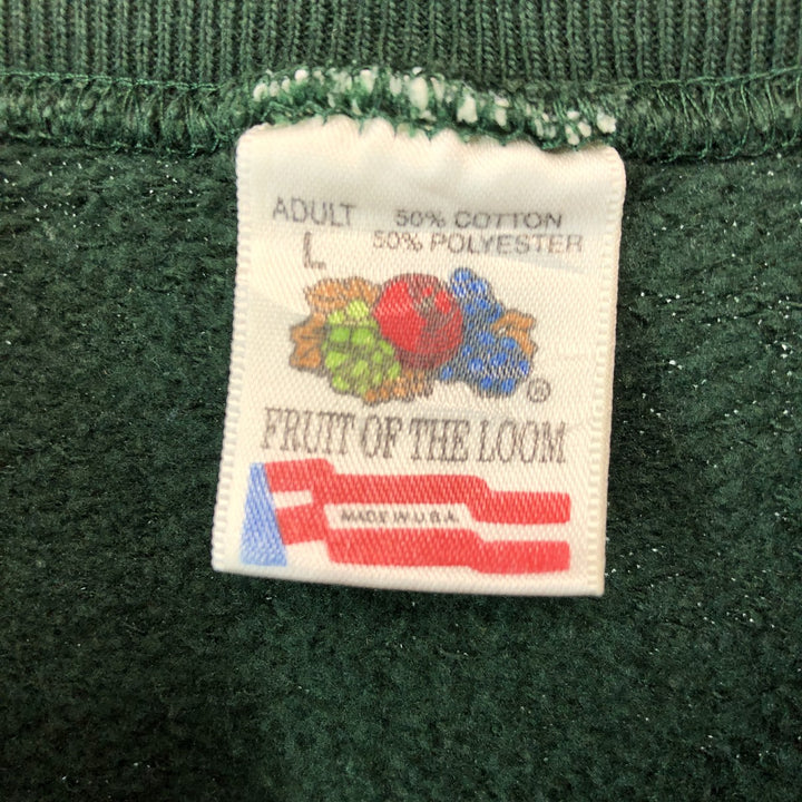 90'S Fruit of the Loom printed sweatshirt, made in the USA, men's size L, vintage /eaa413021