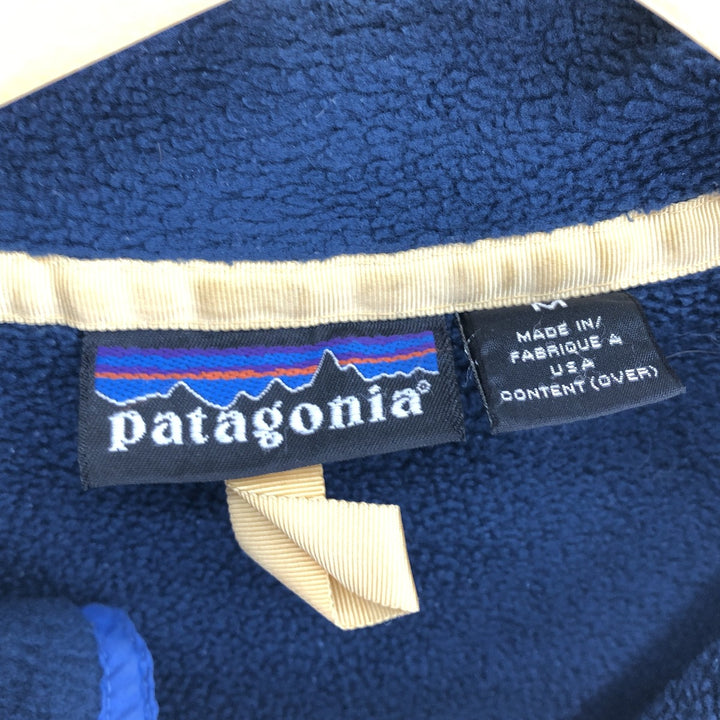 90s~00'S Patagonia Snap-T Short Sleeve Fleece Pullover Made in USA Men's M Size Vintage /eaa413028