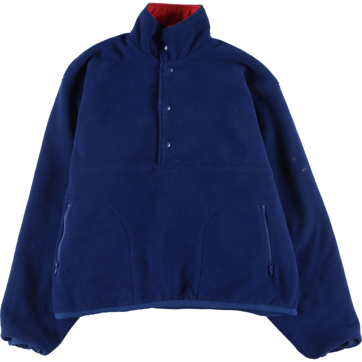 Reversible half snap nylon x fleece pullover Men's L /eaa413048