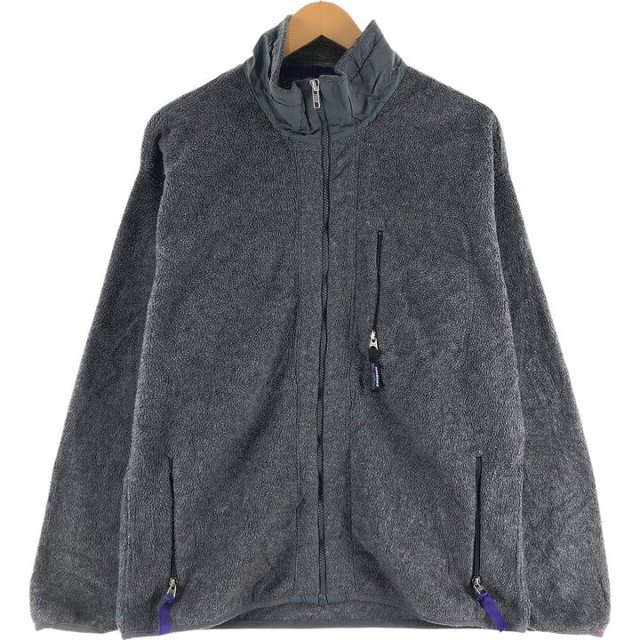 00'S Patagonia fleece jacket made in USA, men's size L unclear gray type Vintage Second Hand
