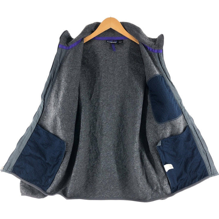 00'S Patagonia fleece jacket made in USA, men's size L unclear gray type Vintage Second Hand