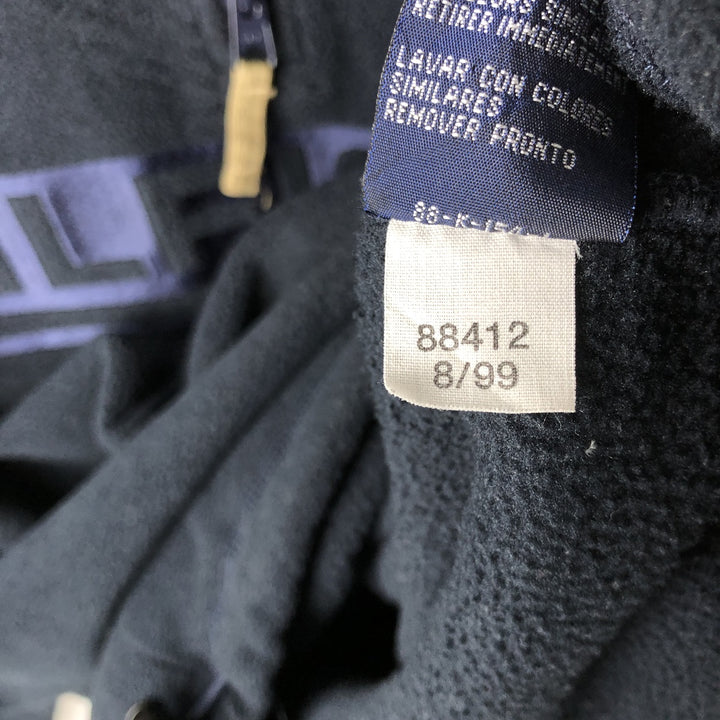 Vintage 90'S Tommy Hilfiger Half-Zip Fleece Pullover, Men's Size L polyester navy blue type Vintage Second Hand