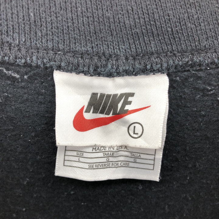 90'S Nike One Point Logo Sweatshirt Trainer Made in USA Men's L Size Vintage /eaa413191