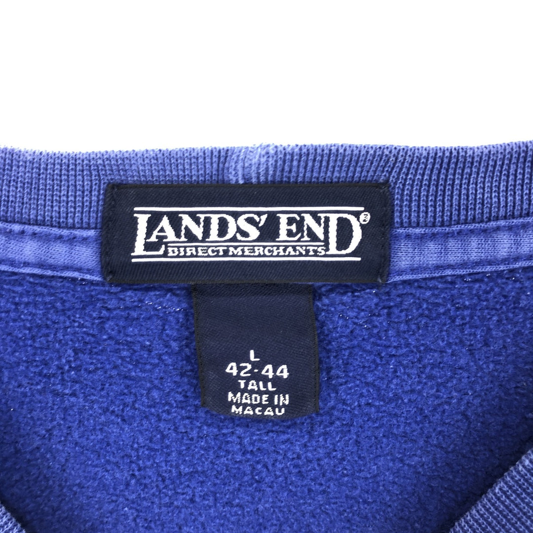 90'S LANDS'END plain blank sweatshirt, sweatshirt, men's size L / eaa413220