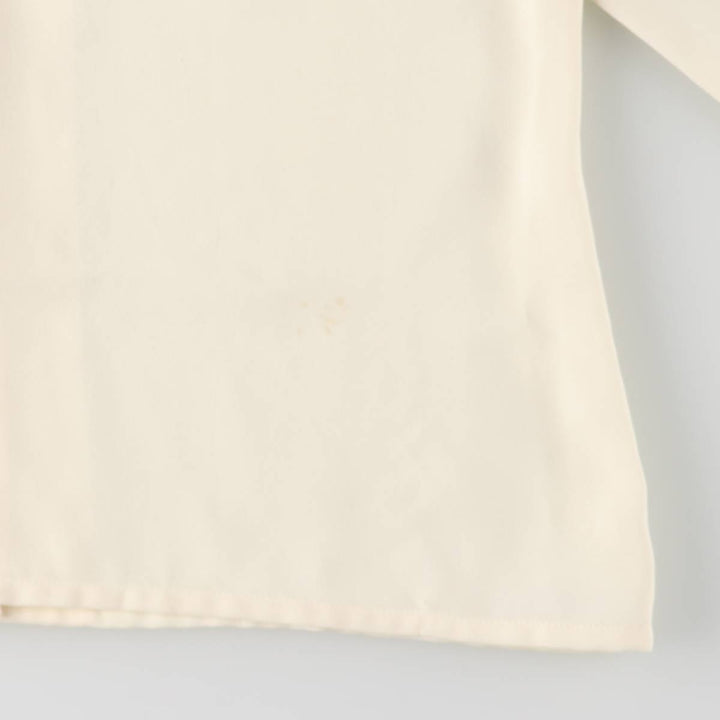 ShARA Long Sleeve Bowtie Blouse for Women, Size M polyester ivory Vintage Second Hand