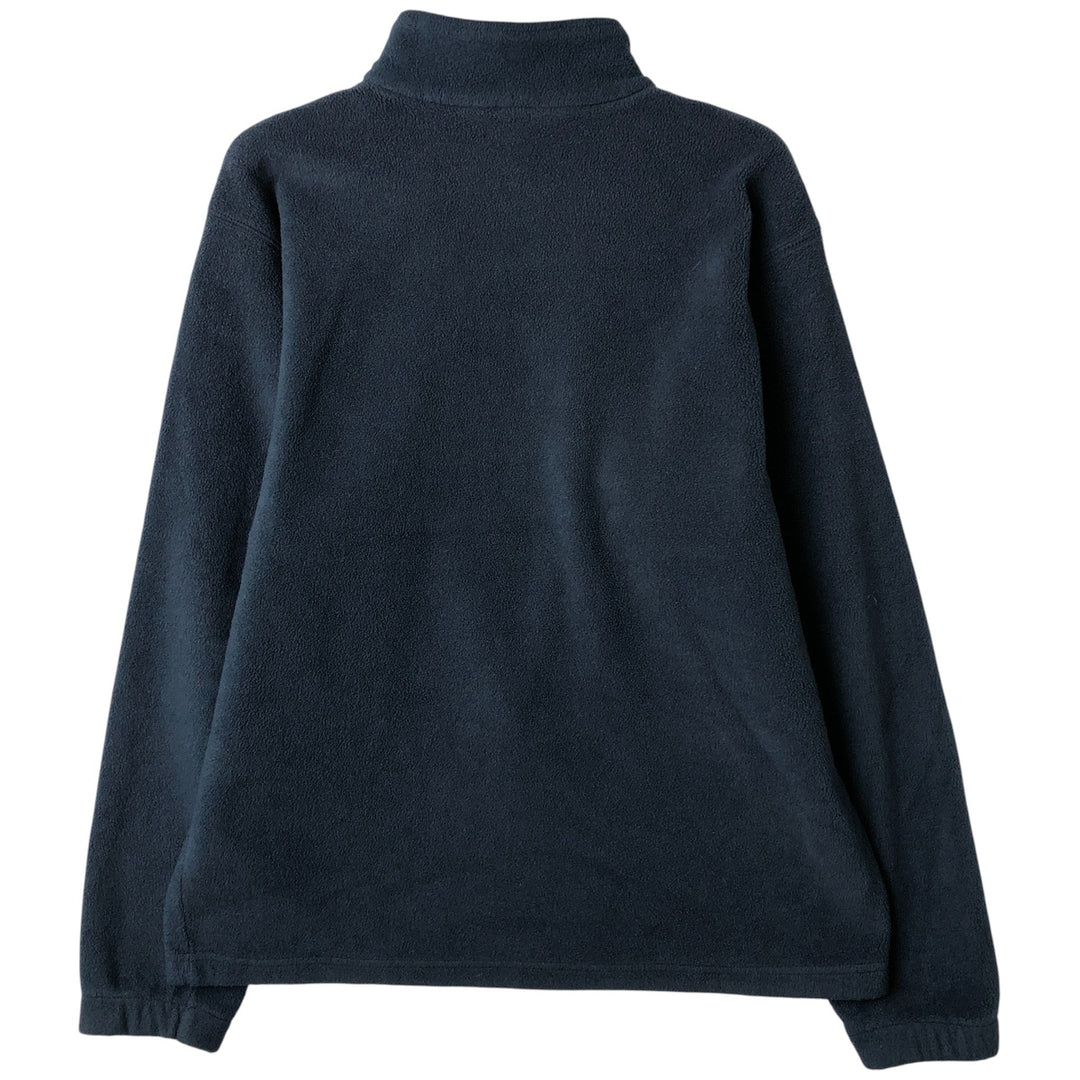 2000'S Columbia Half-Zip Fleece Pullover, Men's Size Medium polyester navy blue type Vintage Second Hand