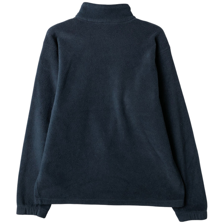 2000'S Columbia Half-Zip Fleece Pullover, Men's Size Medium polyester navy blue type Vintage Second Hand