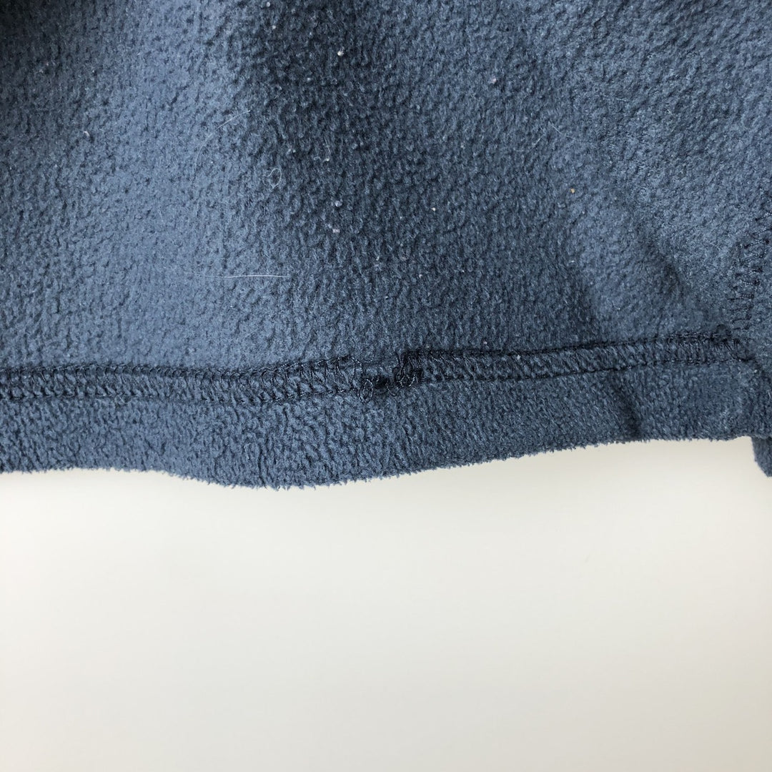 2000'S Columbia Half-Zip Fleece Pullover, Men's Size Medium polyester navy blue type Vintage Second Hand