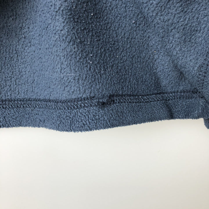 2000'S Columbia Half-Zip Fleece Pullover, Men's Size Medium polyester navy blue type Vintage Second Hand