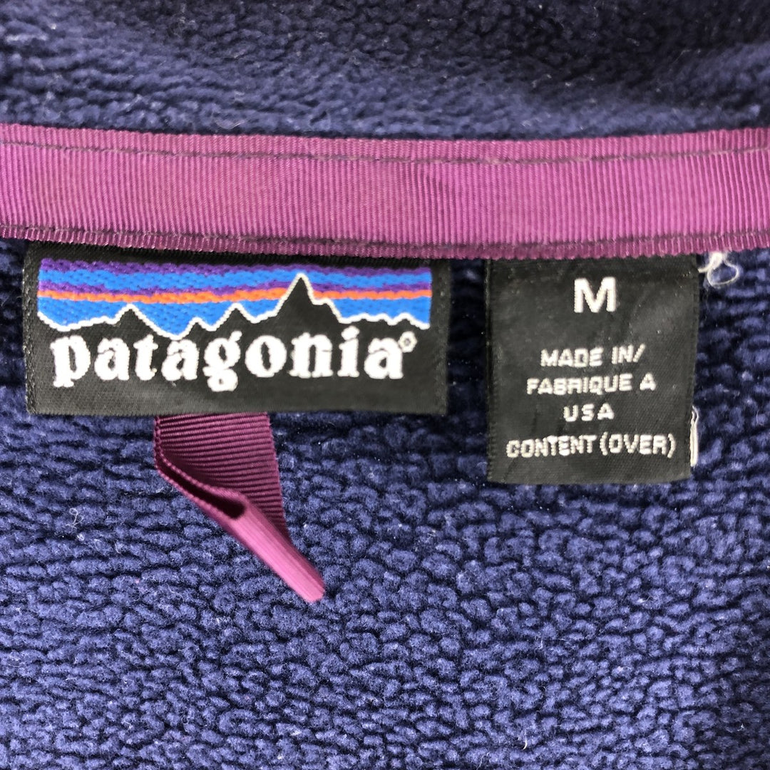 00'S Patagonia SYNCHILLA 25410 fleece jacket made in USA, size M for men polyester purple type Vintage Second Hand