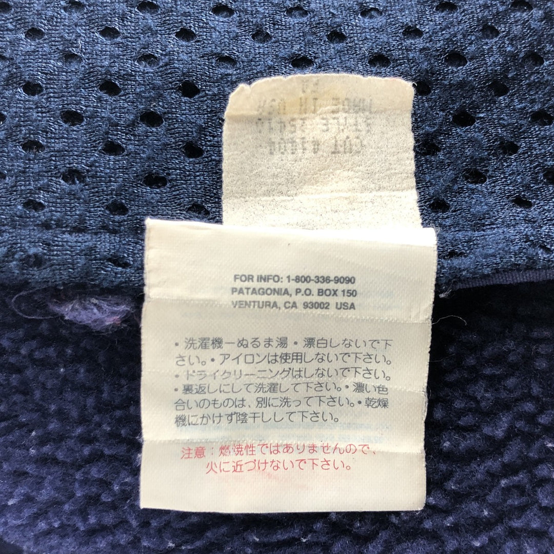 00'S Patagonia SYNCHILLA 25410 fleece jacket made in USA, size M for men polyester purple type Vintage Second Hand