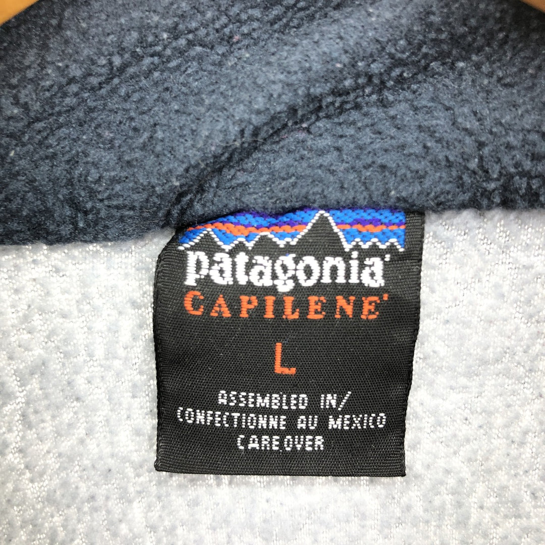 90s~00'S Patagonia CAPILENE 43470 Half-Zip Fleece Pullover Men's L Size Vintage /eaa413274