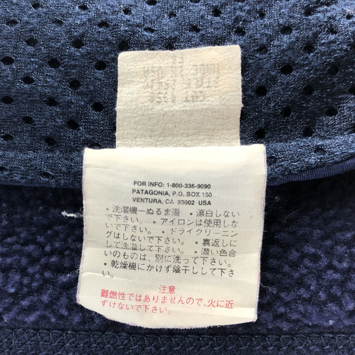 00'S Patagonia SYNCHILLA 25410F4 fleece jacket made in USA, men's size M polyester purple type Vintage Second Hand