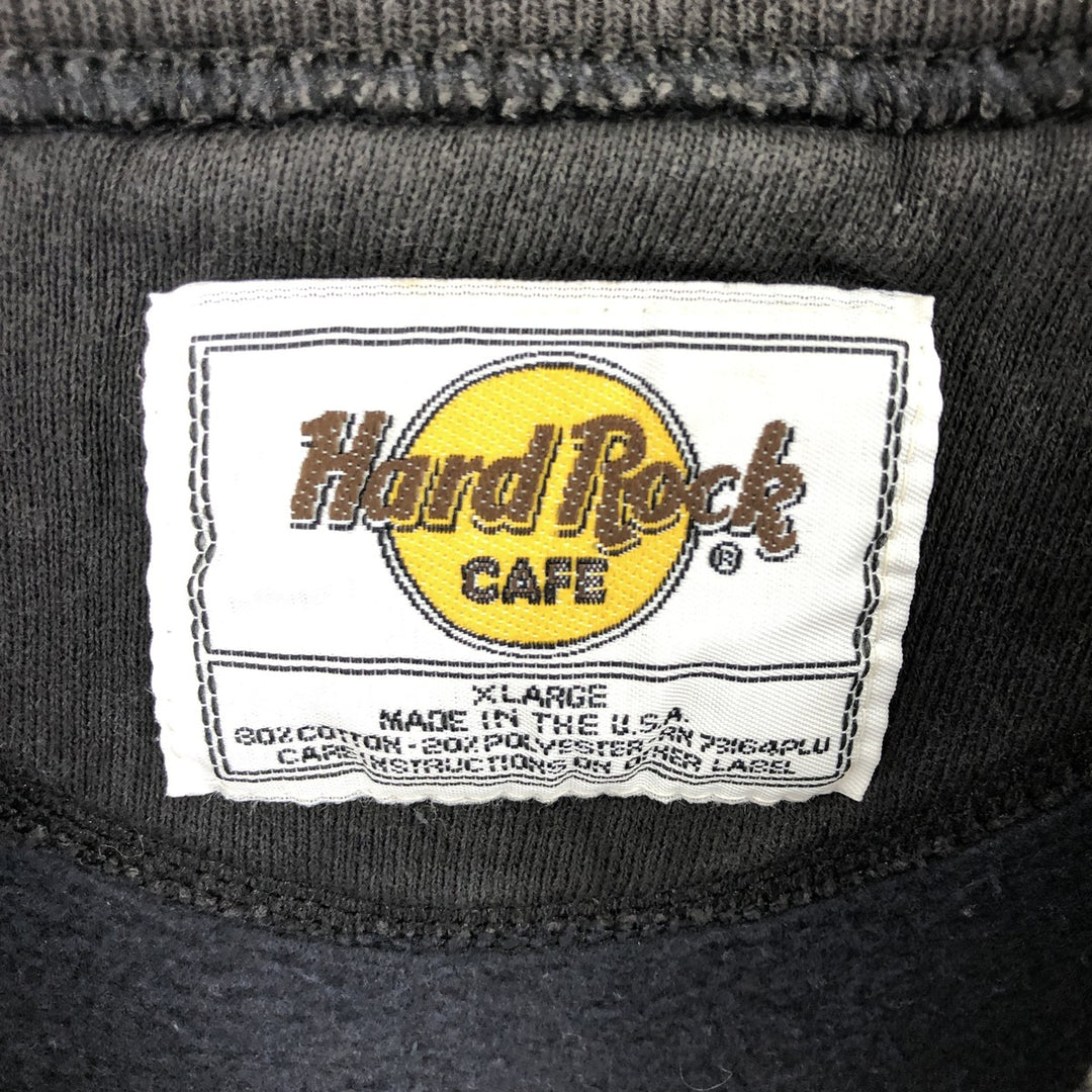 90'S Hard Rock Cafe HARD ROCK CAFE Advertising Sweatshirt Trainer Made in USA Vintage / eaa413436