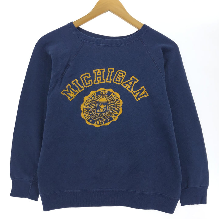 80'S Velva Sheen Michigan University College Sweatshirt, Made in USA, Women's M, Vintage /eaa413464