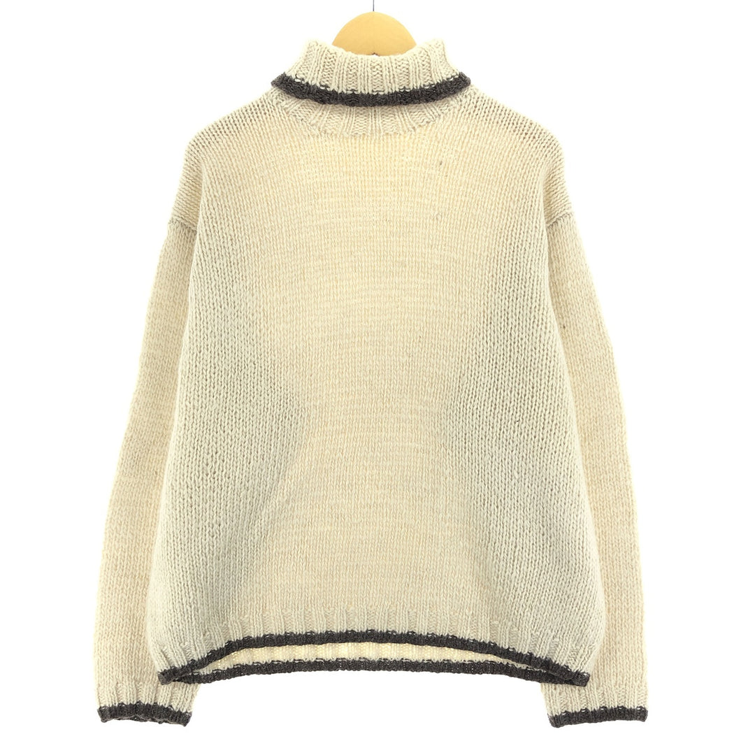 90'S J.Crew turtleneck wool knit sweater, men's size L, vintage / eaa413488
