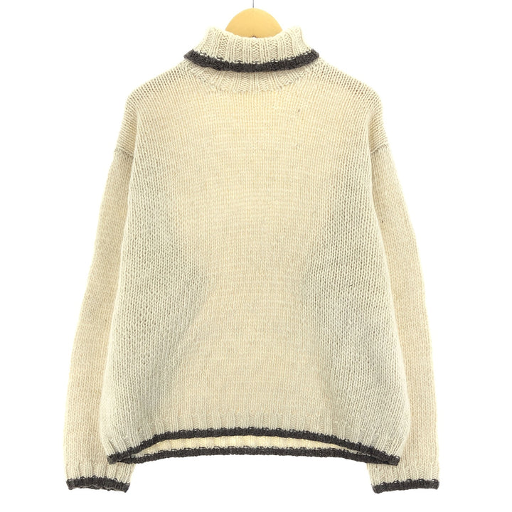 90'S J.Crew turtleneck wool knit sweater, men's size L, vintage / eaa413488