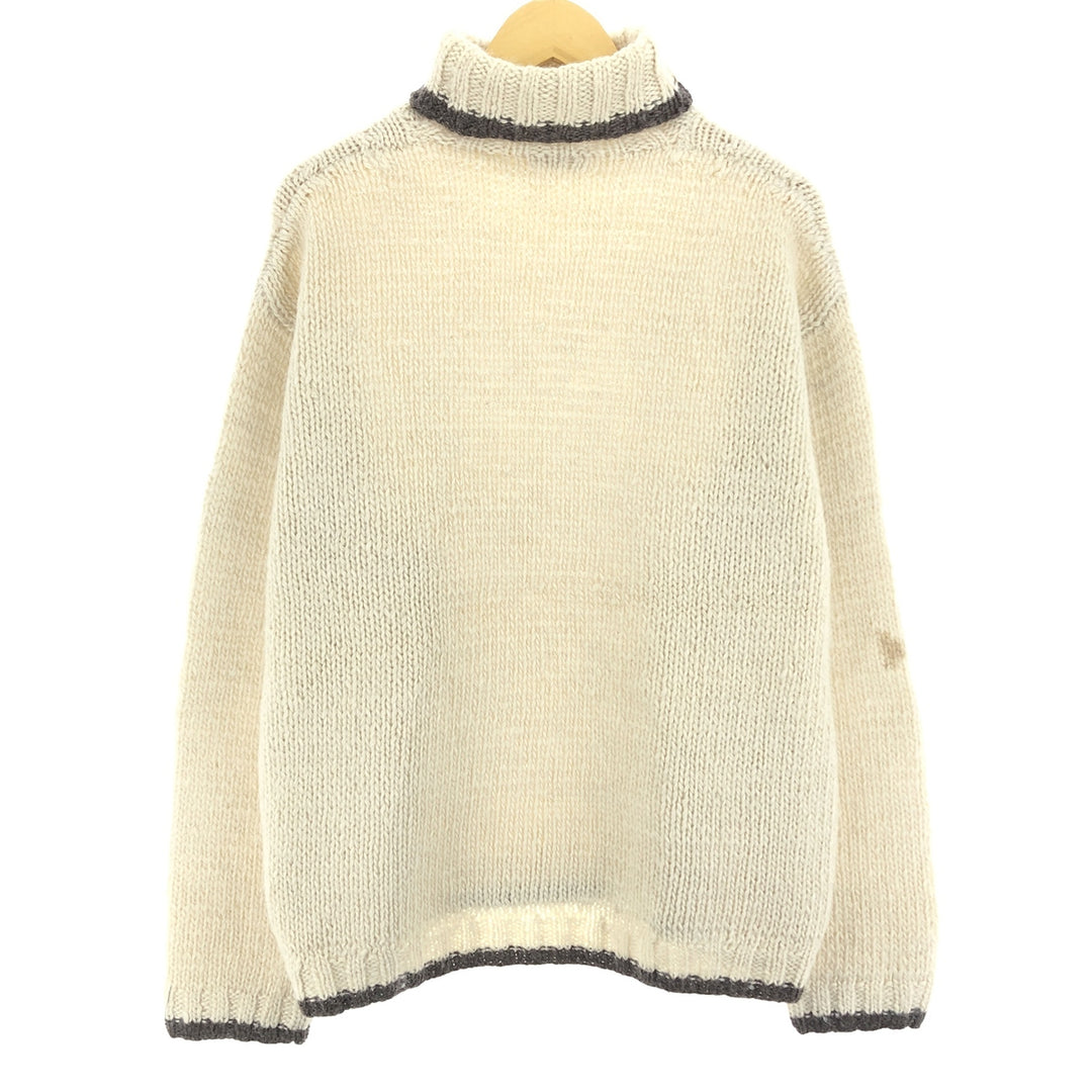 90'S J.Crew turtleneck wool knit sweater, men's size L, vintage / eaa413488