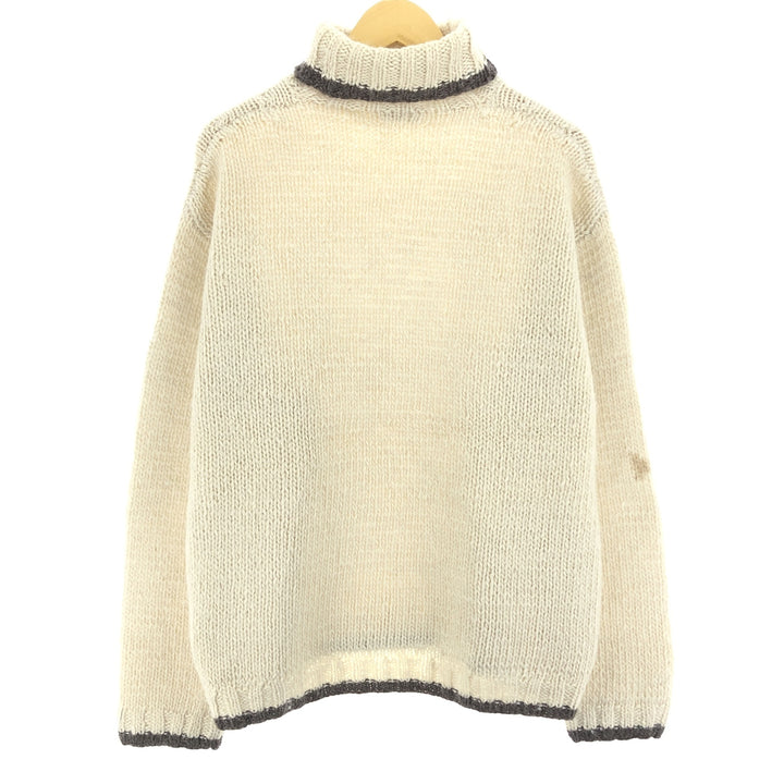 90'S J.Crew turtleneck wool knit sweater, men's size L, vintage / eaa413488