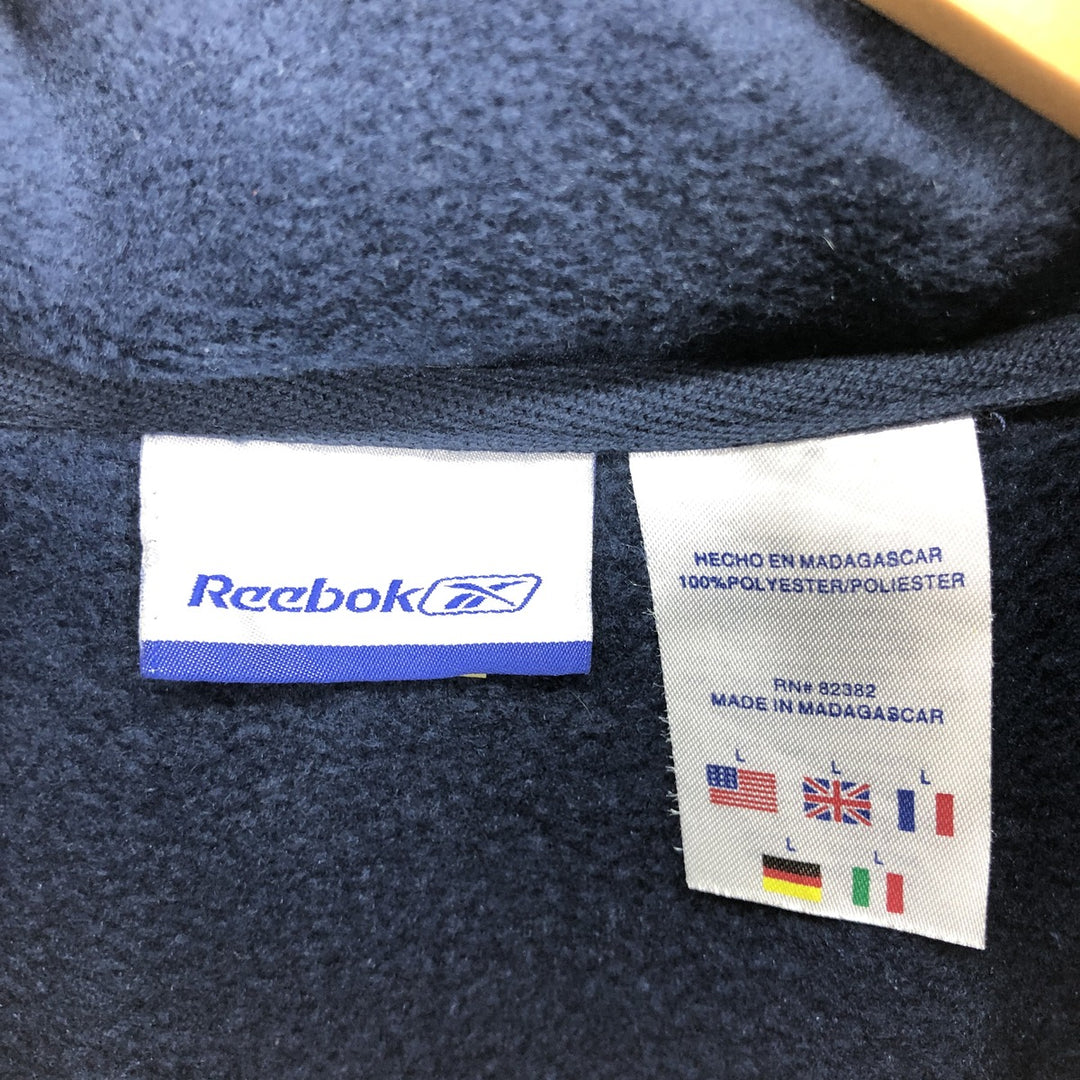 00'S Reebok Half Zip Fleece Pullover Men's L size / eaa413514