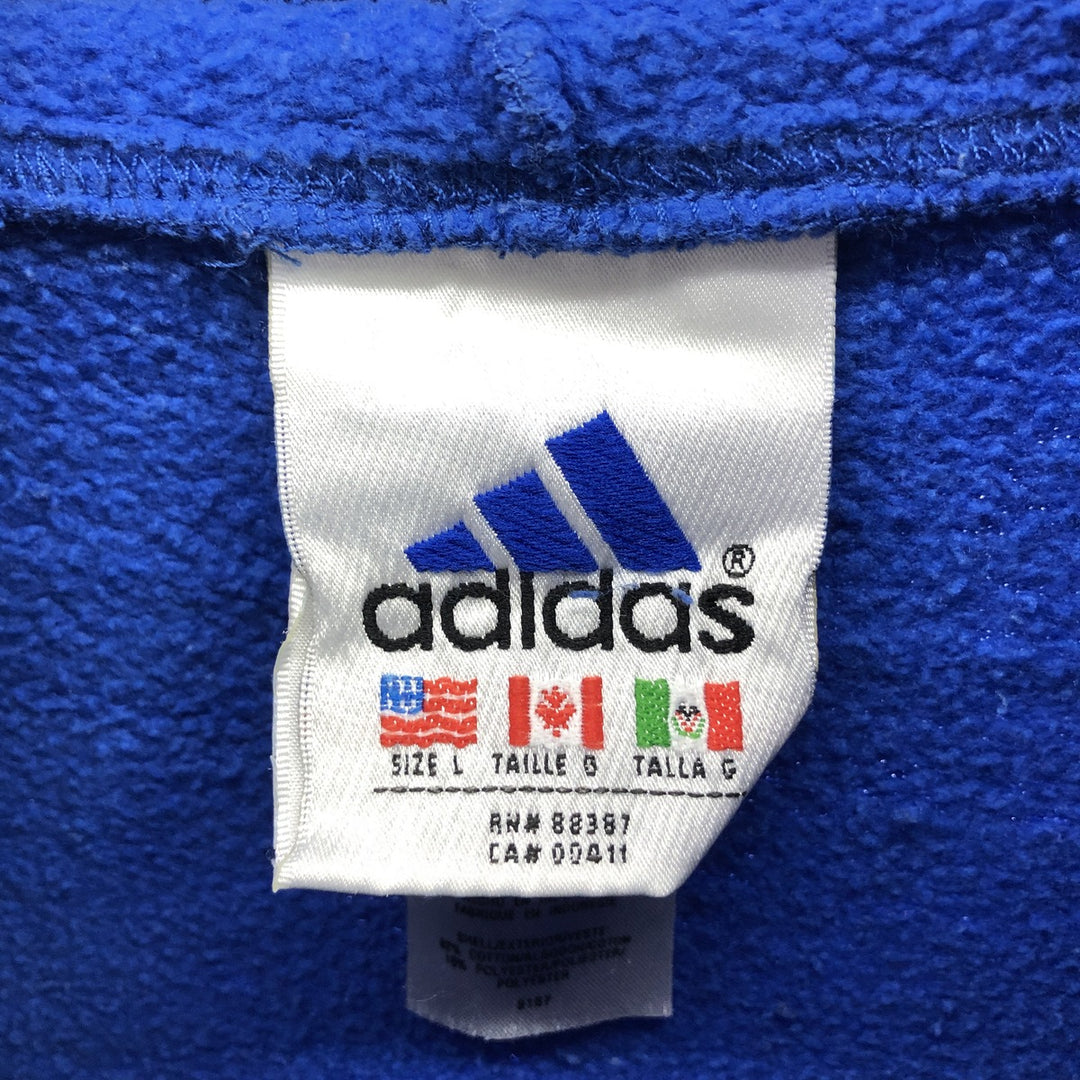 Adidas adidas logo embroidered sweatshirt pullover hoodie men's size L / eaa413555