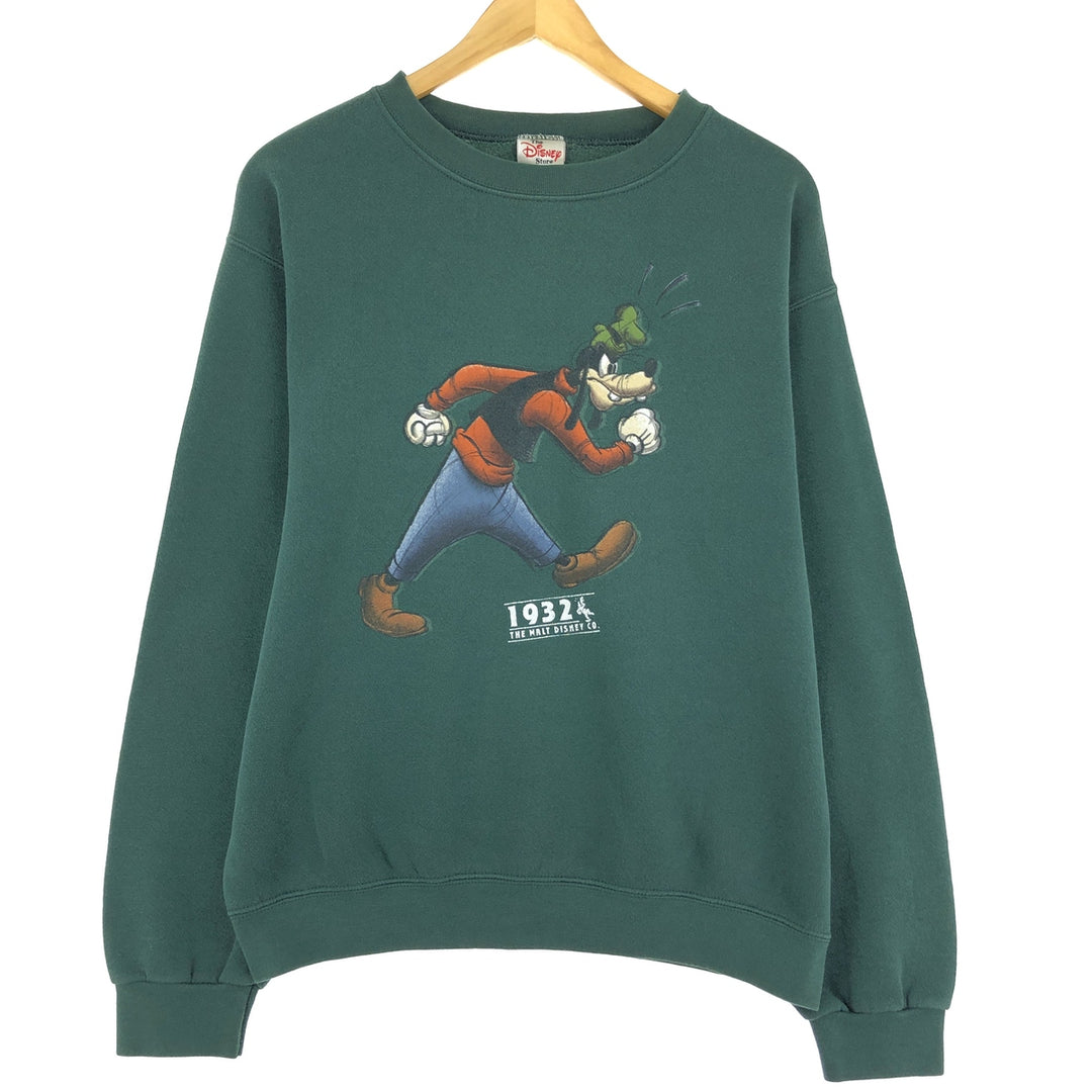 00'S Disney Store GOOFY Character Sweatshirt Trainer Made in USA Men's M /eaa413565