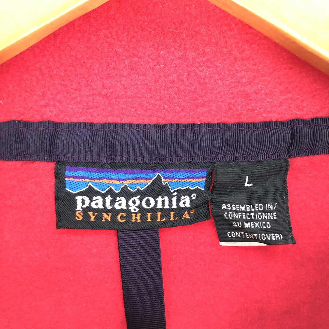 90'S Patagonia Synchilla Snap T 25450SP99 Half Snap Fleece Pullover Men's L size / eaa413570