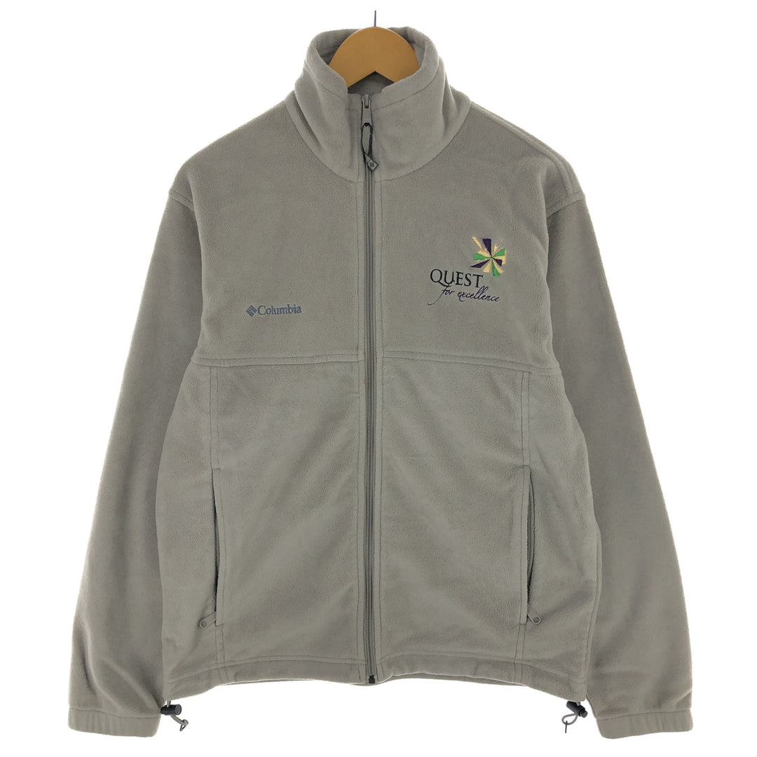2000s~ Columbia fleece jacket, men's size M polyester Beige type Vintage Second Hand