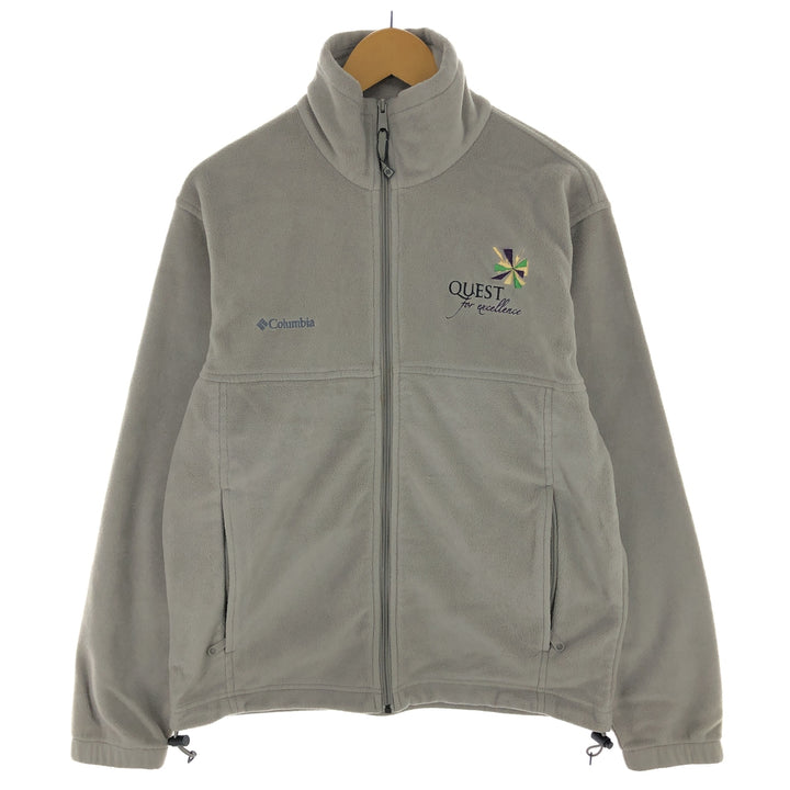 2000s~ Columbia fleece jacket, men's size M polyester Beige type Vintage Second Hand