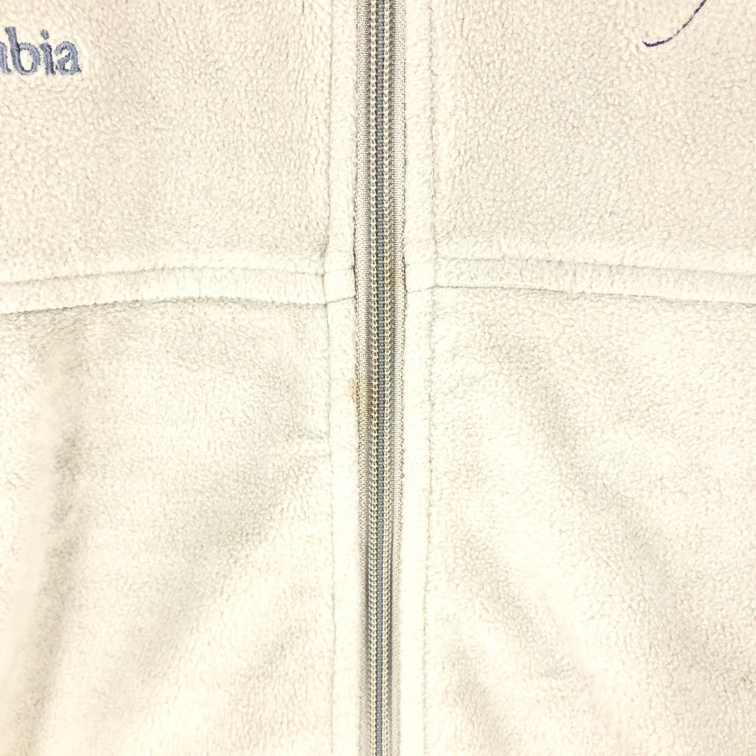2000s~ Columbia fleece jacket, men's size M polyester Beige type Vintage Second Hand