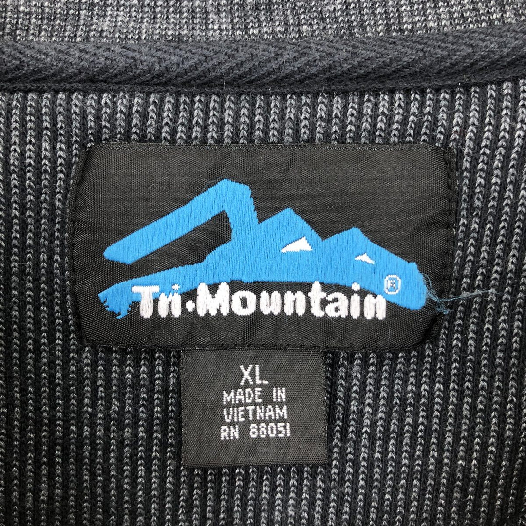 Tri-Mountain Henley Sweatshirt, Men's XL /eaa413588