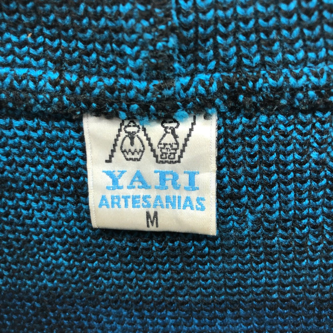 YARI ARTESANIAS Native Pattern Wool Knit Parka Made in Ecuador Men's M size /eaa413622