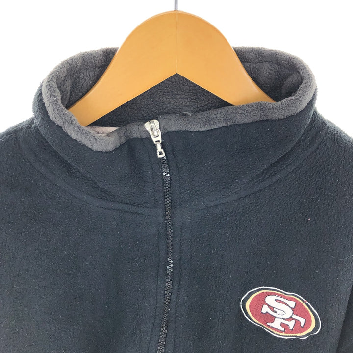 00s~ Reebok NFL San Francisco 49ers Half Zip Fleece Pullover Men's M /eaa413646